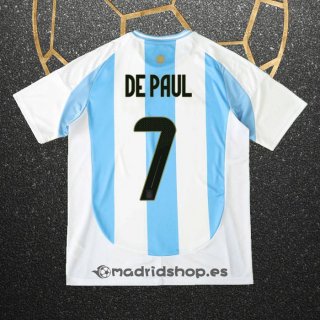 Camiseta Argentina Jugador De Paul Primera 2024