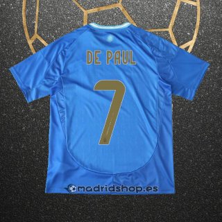 Camiseta Argentina Jugador De Paul Segunda 2024