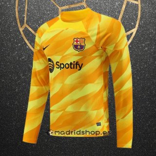 Camiseta Barcelona Portero Manga Larga 23-24 Amarillo