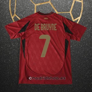 Camiseta Belgica Jugador De Bruyne Primera Eurocopa 2024