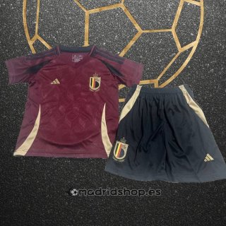 Camiseta Belgica Primera Nino Eurocopa 2024