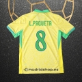 Camiseta Brasil Jugador L.Paqueta Primera 2024