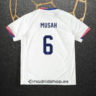 Camiseta Estados Unidos Jugador Musah Primera 2024