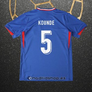 Camiseta Francia Jugador Kounde Primera Eurocopa 2024