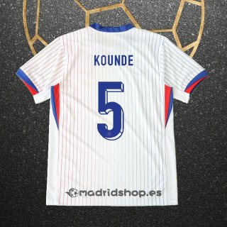 Camiseta Francia Jugador Kounde Segunda Eurocopa 2024