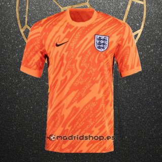 Camiseta Inglaterra Portero Eurocopa 2024 Naranja