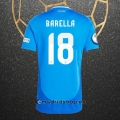 Camiseta Italia Jugador Barella Primera Eurocopa 2024
