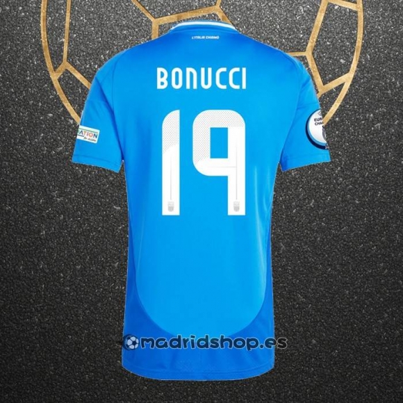 Camiseta Italia Jugador Bonucci Primera Eurocopa 2024