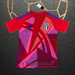 Tailandia Camiseta Italia Portero Eurocopa 24-25 Rojo