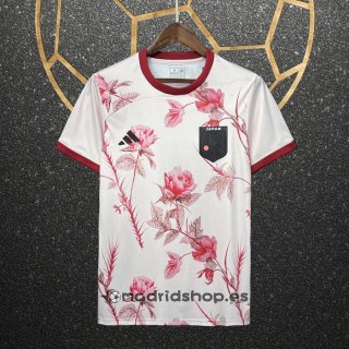 Tailandia Camiseta Japon Rose 24-25 Blanco