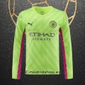 Camiseta Manchester City Portero Manga Larga 2023-24 Verde