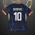 Camiseta Paises Bajos Jugador Memphis Segunda Eurocopa 2024