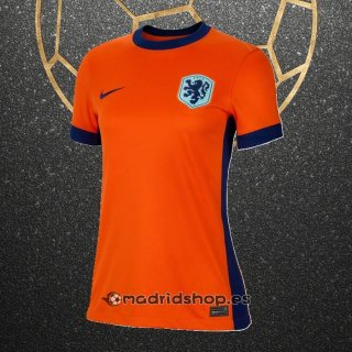Camiseta Paises Bajos Primera Mujer Eurocopa 2024