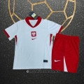 Camiseta Polonia Primera Nino Eurocopa 2024