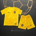 Camiseta Portugal Portero Nino Eurocopa 2024 Amarillo