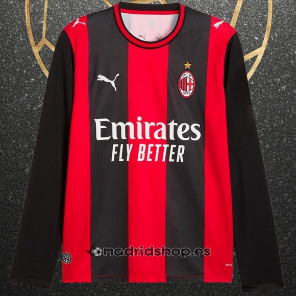 Camiseta AC Milan Primera Manga Larga 26-27