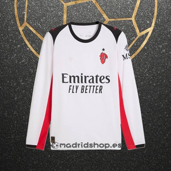 Camiseta AC Milan Segunda Manga Larga 25-26