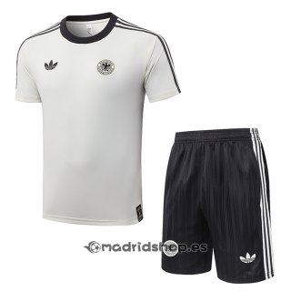 Chandal del Alemania Manga Corta 26-27 Crema - Pantalon Corto