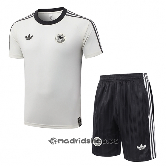 Chandal del Alemania Manga Corta 26-27 Crema - Pantalon Corto