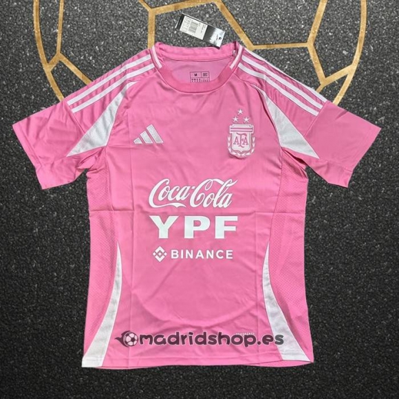 Camiseta Pre Partido del Argentina 2025 Rosa