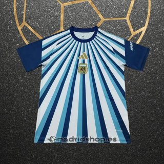 Camiseta Pre Partido del Argentina 2026 Blanco Azul