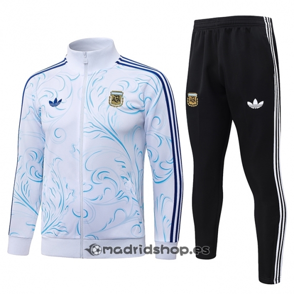 Chandal de Chaqueta del Argentina Nino 26-27 Blanco