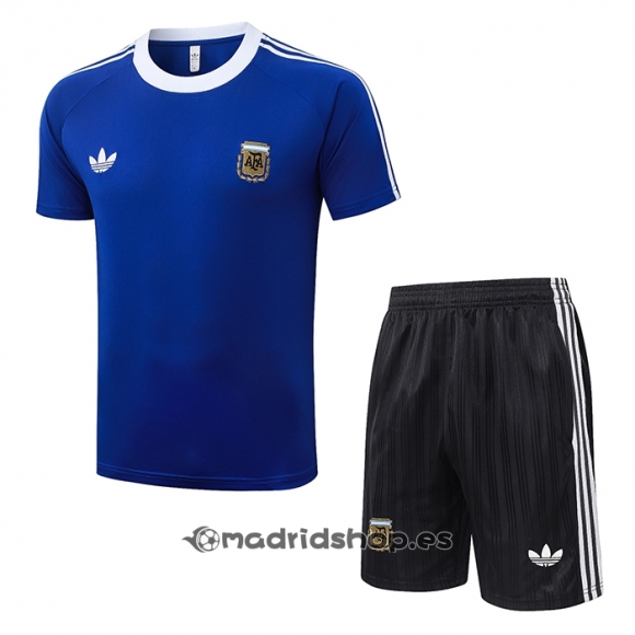 Chandal del Argentina Manga Corta 26-27 Azul - Pantalon Corto