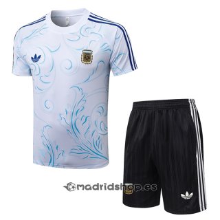 Chandal del Argentina Manga Corta 26-27 Blanco - Pantalon Corto