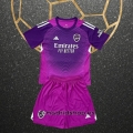 Camiseta Arsenal Portero Nino 25-26 Purpura