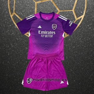 Camiseta Arsenal Portero Nino 25-26 Purpura
