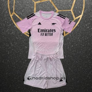 Camiseta Arsenal Portero Nino 25-26 Rosa