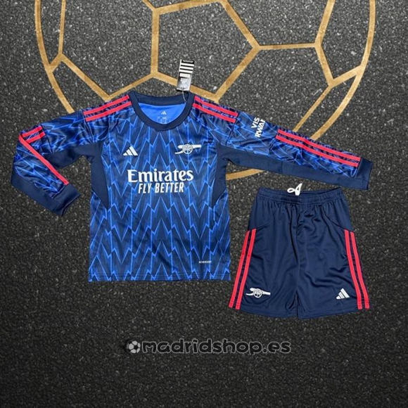 Camiseta Arsenal Segunda Manga Larga Nino 25-26