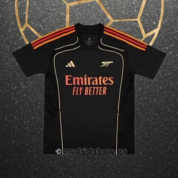 Camiseta Pre Partido del Arsenal 25-26 Negro