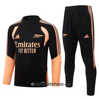 Chandal de Sudadera del Arsenal 26-27 Negro Naranja