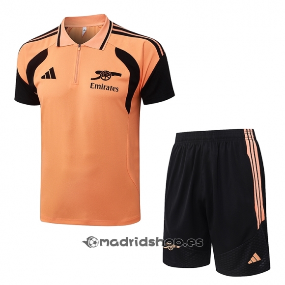 Conjunto Polo del Arsenal 26-27 Naranja