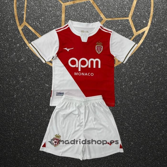 Camiseta AS Monaco Primera Nino 25-26