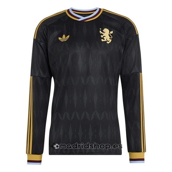 Camiseta Aston Villa Segunda Manga Larga 26-27