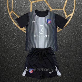 Camiseta Atletico Madrid Portero Nino 25-26 Negro