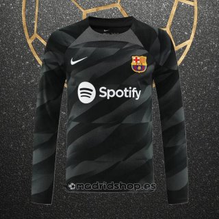 Camiseta Barcelona Portero Manga Larga 23-24 Negro