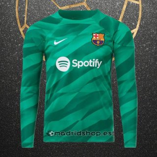 Camiseta Barcelona Portero Manga Larga 23-24 Verde