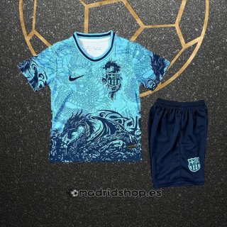 Camiseta Barcelona Special Nino 25-26 Azul