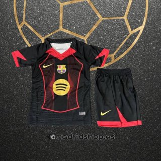 Camiseta Barcelona Special Nino 25-26 Negro Rojo