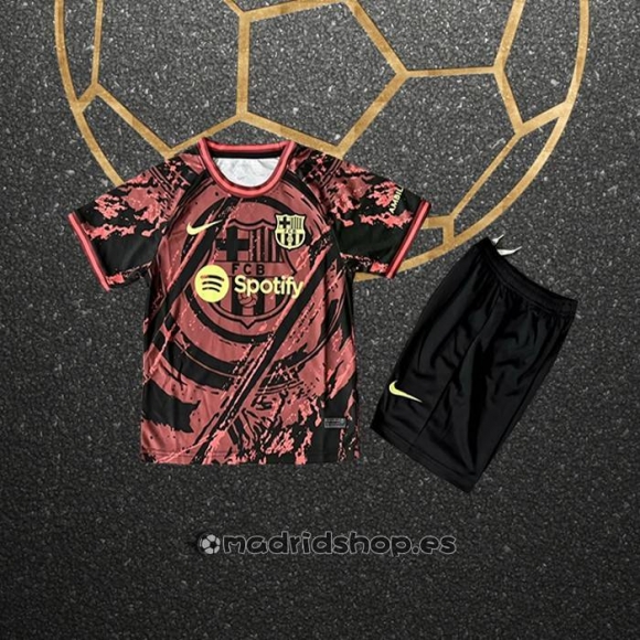 Camiseta Barcelona Special Nino 25-26 Rojo Negro