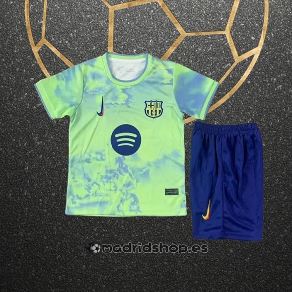 Camiseta Barcelona Special Nino 25-26 Verde