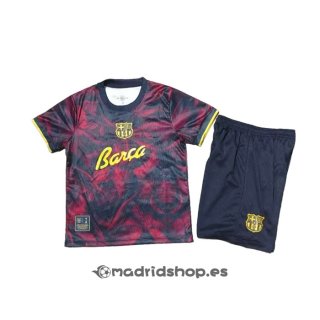 Camiseta Barcelona Special Nino 26-27 Negro Rojo