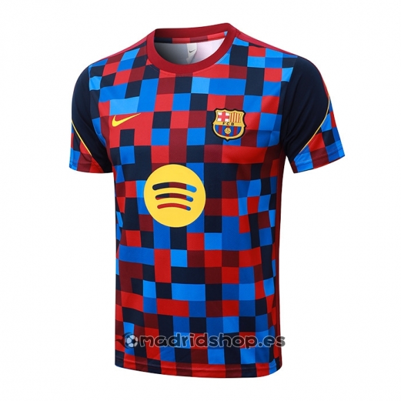 Camiseta de Entrenamiento Barcelona 26-27 Azul Rojo