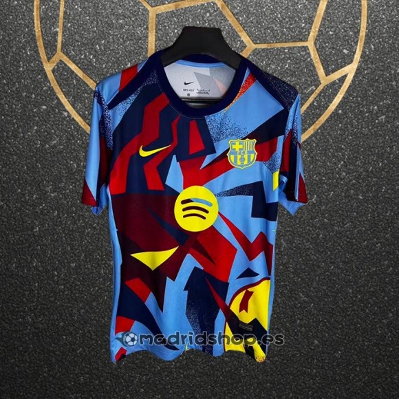 Camiseta Pre Partido del Barcelona 2025-2026 Azul