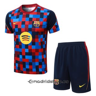 Chandal del Barcelona Manga Corta 26-27 Azul Rojo - Pantalon Corto