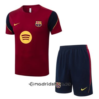 Chandal del Barcelona Manga Corta 26-27 Rojo - Pantalon Corto
