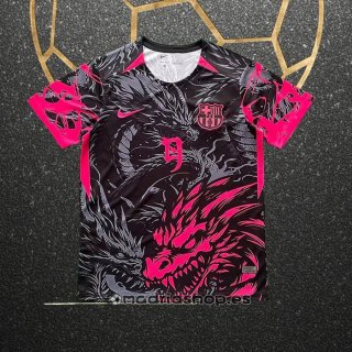 Tailandia Camiseta Barcelona Dragon 25-26 Negro Rojo